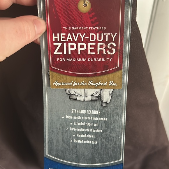 Men’s XLR Berne Winter Jacket Chore Coat Water Repellent Hooded - Picture 4 of 6